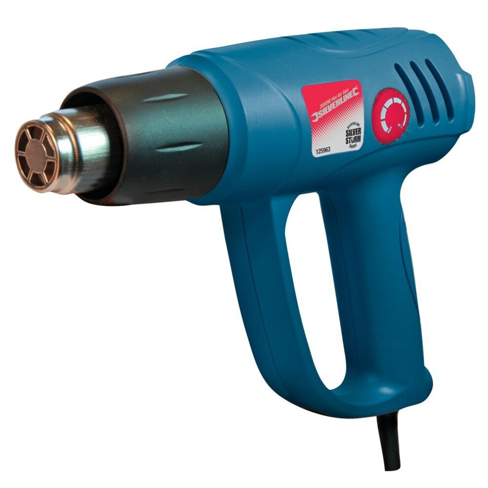2000w 600°c Adjustable Hot Air Gun -  gun hot air 2000w adjustable silverline silverstorm 600c 125963 heat paint