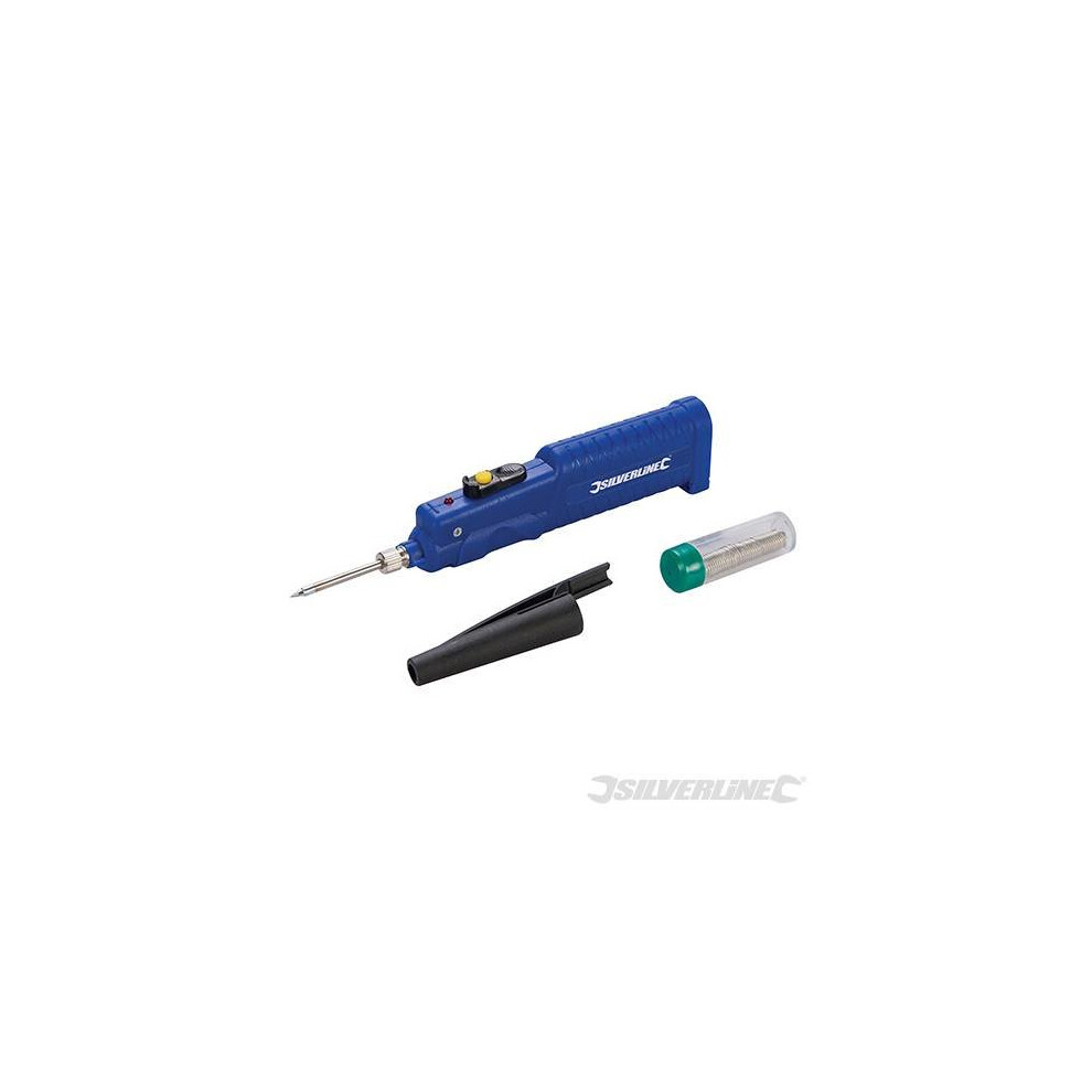 Silverline Battery-powered Soldering Iron 8w 8w -  8w iron soldering silverline batterypowered 3 220772 x aa