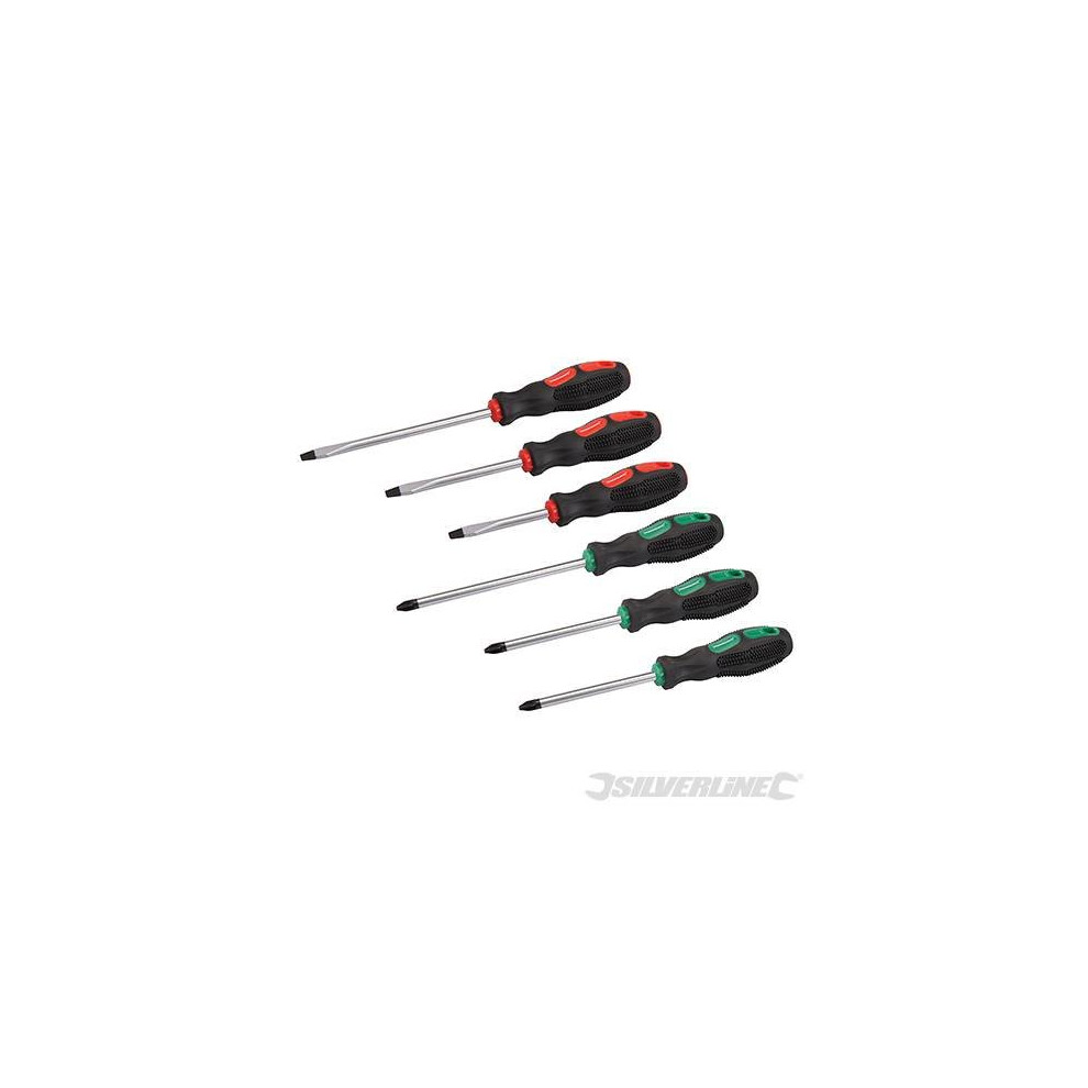 Silverline General Purpose Screwdriver Set 6pce 6pce - 6pce Set General Purpose Screwdriver Silverline 244458