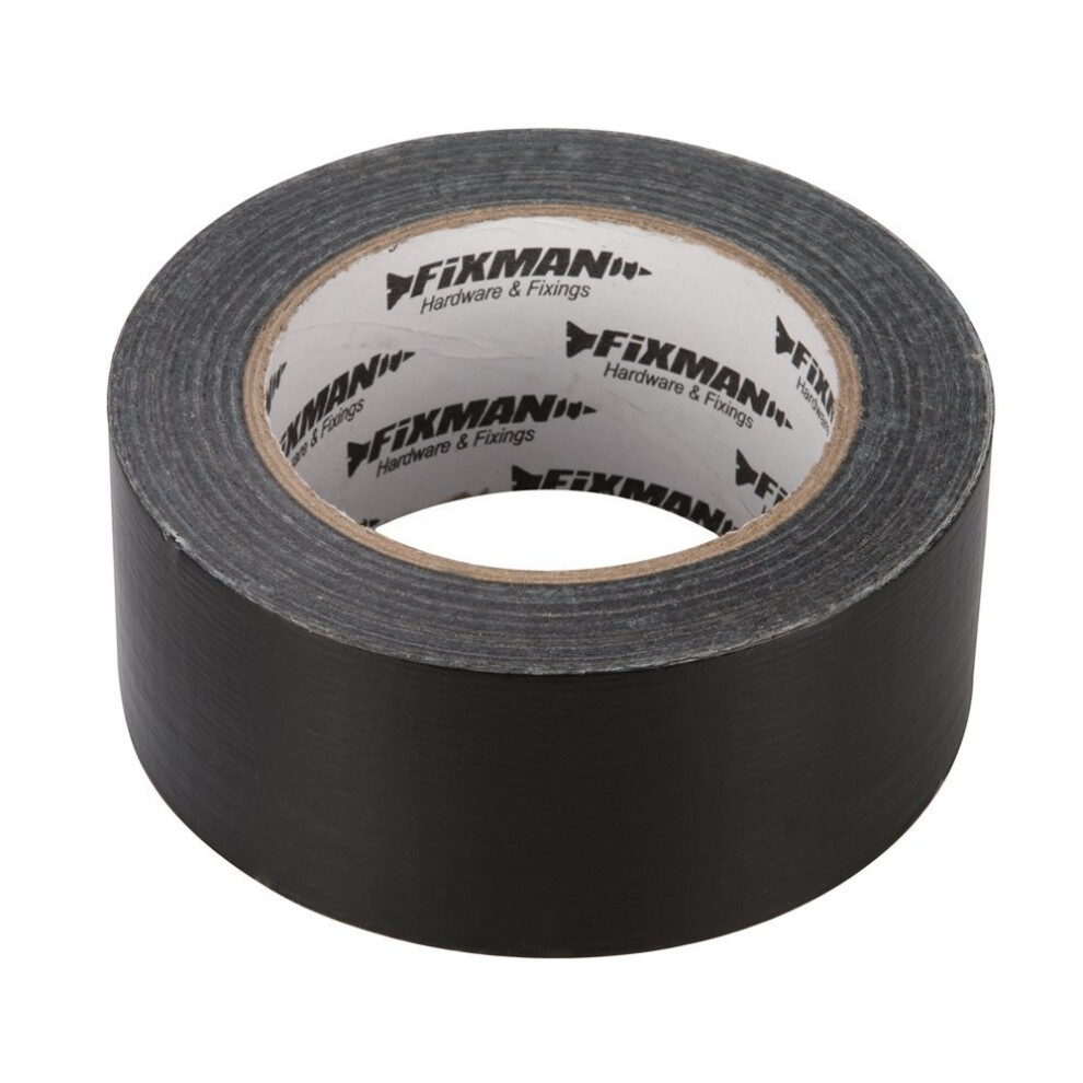 Fixman Heavy Duty Duct Tape 50mm x 50m Black - Duct Tape Heavy Duty Black 50mm -  duct tape heavy duty black fixman 50mm 188845