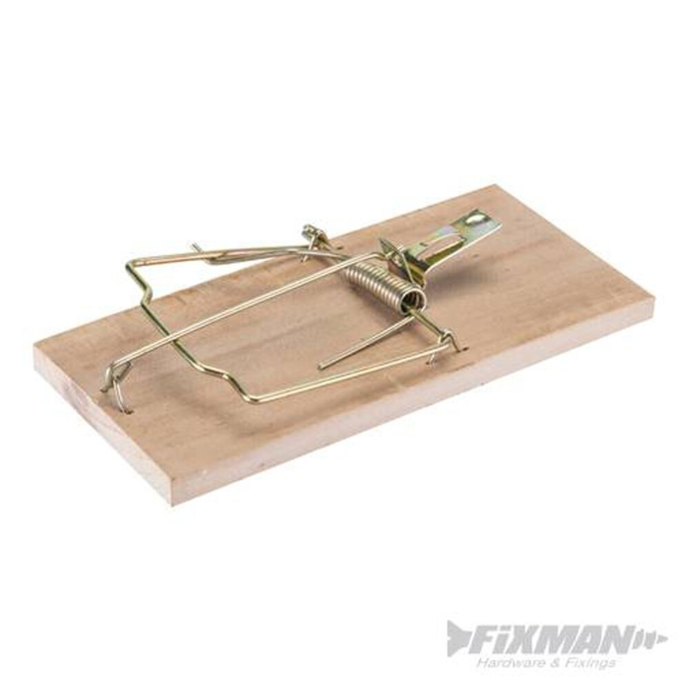 Fixman Hardwood Rat Trap 175mm -  rat trap large reusable rodent mouse extra heavy duty quality catching hardwood 175mm fixman pest new