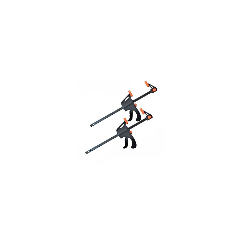 150mm Pack Of 2 Silverline Mini Clamps -  150mm clamps 2pk silverline quick mini 250115