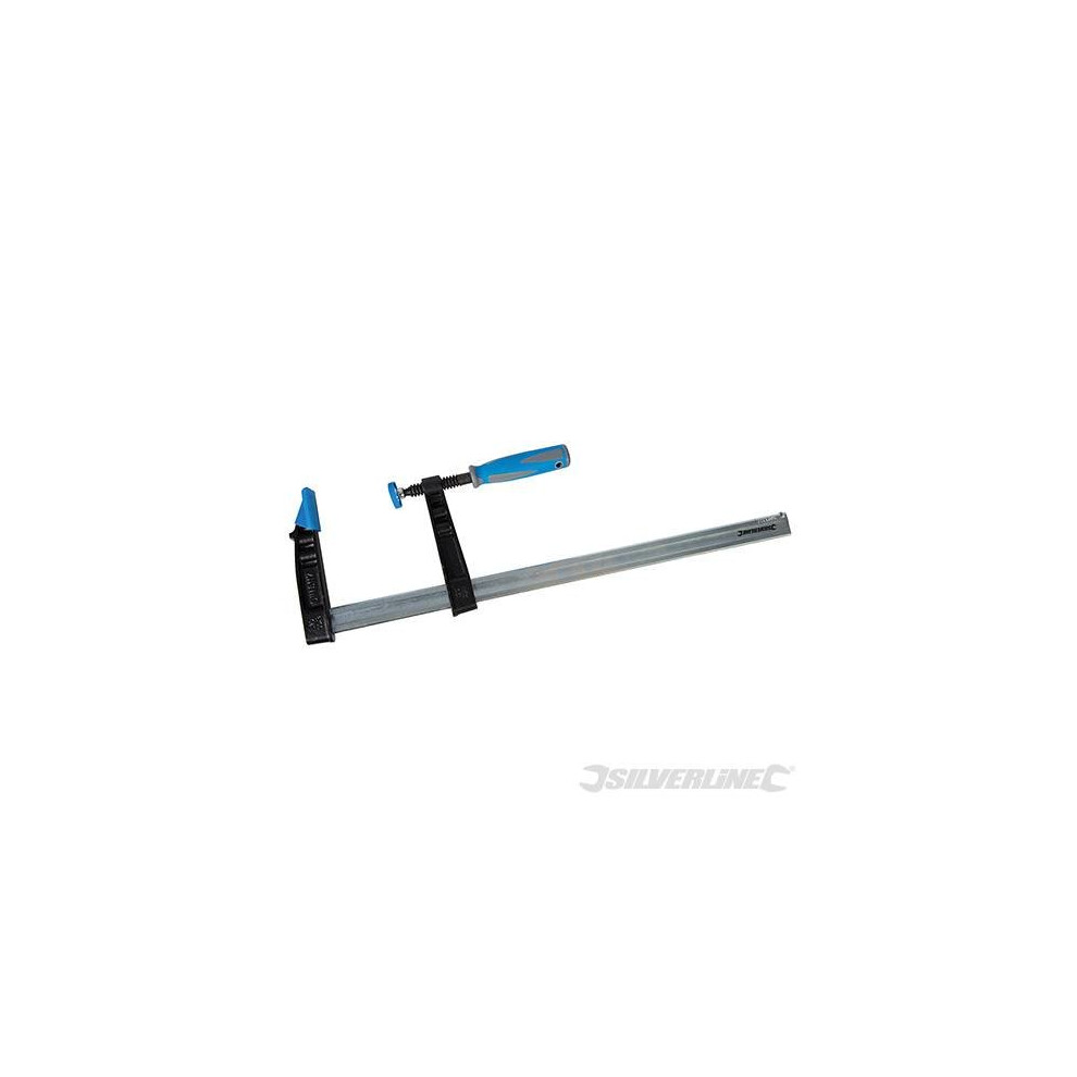 Silverline F-clamp Heavy Duty (deep Capacity) 500 x 120mm -  x heavy duty silverline deep 500 120mm fclamp capacity 244946