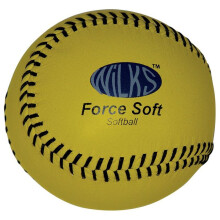 Practice Force Soft Softball Ball - force soft softball wilks aresson kids leather practise yellow 115 cm br380 practice core box 2 balls