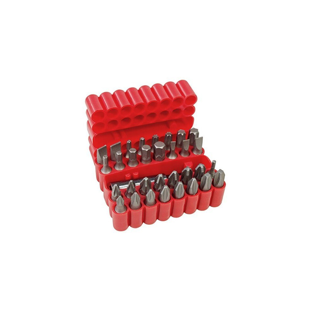 33Pc Power Bit Set - Power Bit Set 33Pc Screwdriver Phillips Hex Star Piece Pozi New Torx Square Magnetic Amtech Bits Slotted 5032759004256
