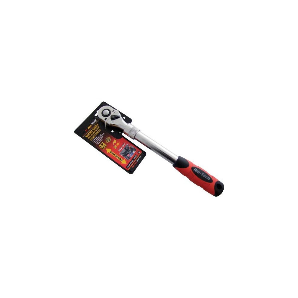1/2" Telescopic Heavy Duty Ratchet Handle - Ratchet Telescopic Heavy Duty 12 Handle New Amtech 5032759007349