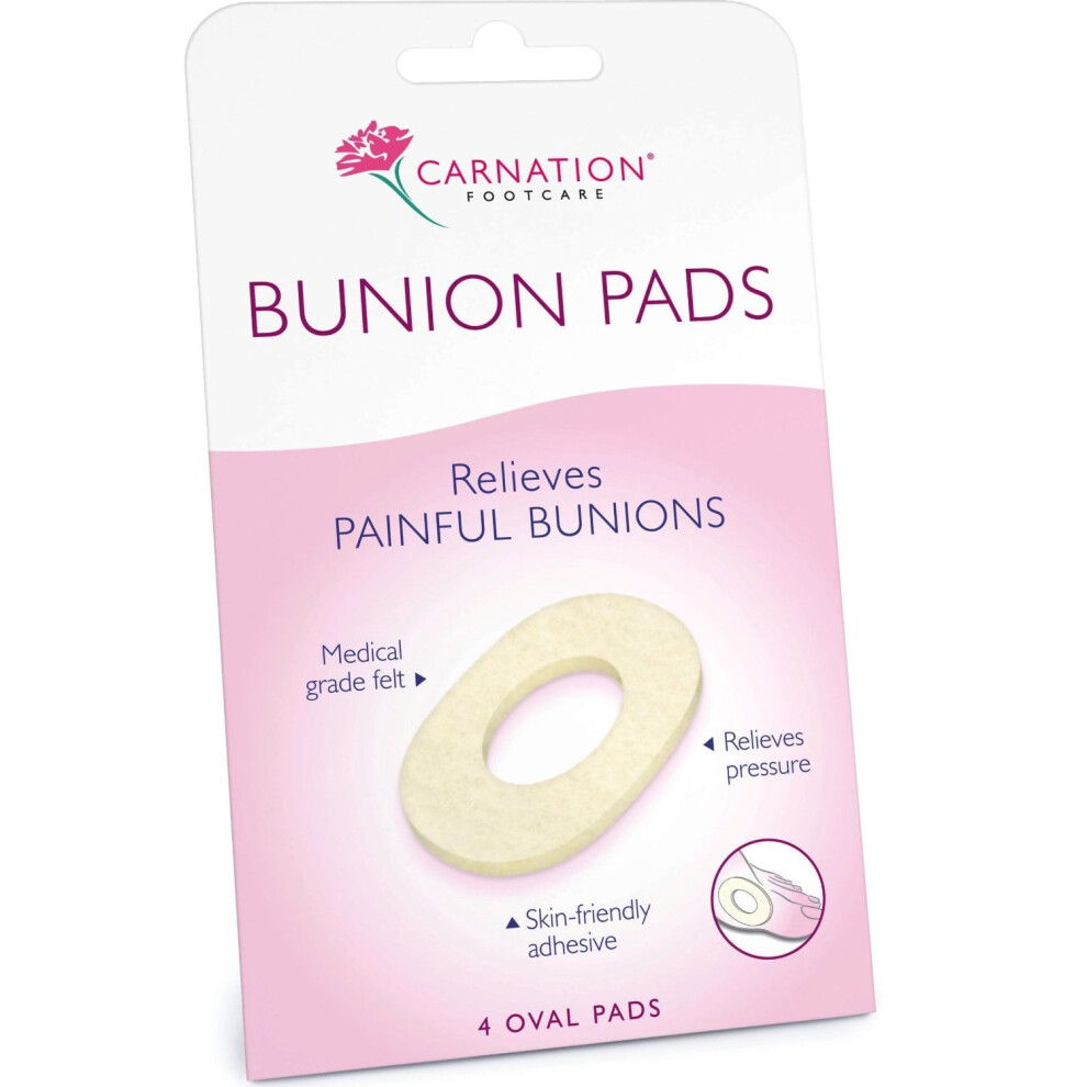 Carnation Footcare Carnation Oval Bunion Pads - Carnation Bunion Pads Relief From Painful Bunions Oval 2 3 Footcare 1 6 Rings