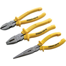 3 Piece Superior Plier Set - set superior plier b0850 amtech nose combination long 3 3pc heavy duty piece cutting pliers