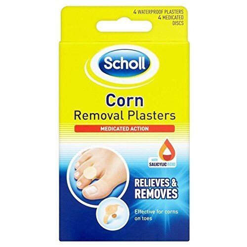 Scholl Scholl Corn Removal Plasters Washproof -  plasters scholl corn removal 4 waterproof medicated discs