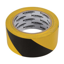 Fixman Hazard Tape 50mm x 33m Black/yellow - Hazard Tape 50mm 33m Blackyellow -  hazard tape fixman 50mm 33m blackyellow 190195 yellowblack