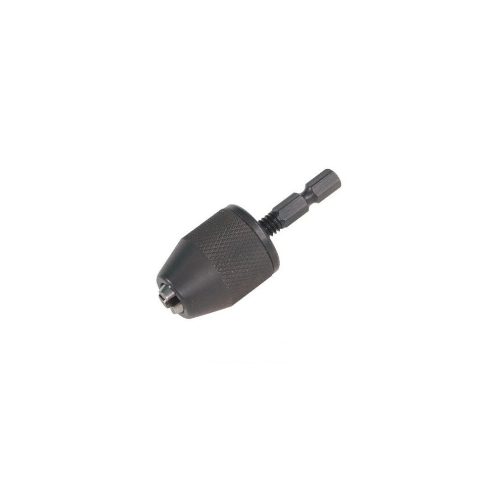 Silverline Quick Change Keyless Chuck 5.5mm - 1/4" Hex -  keyless chuck 14 silverline quick change 325635 hex