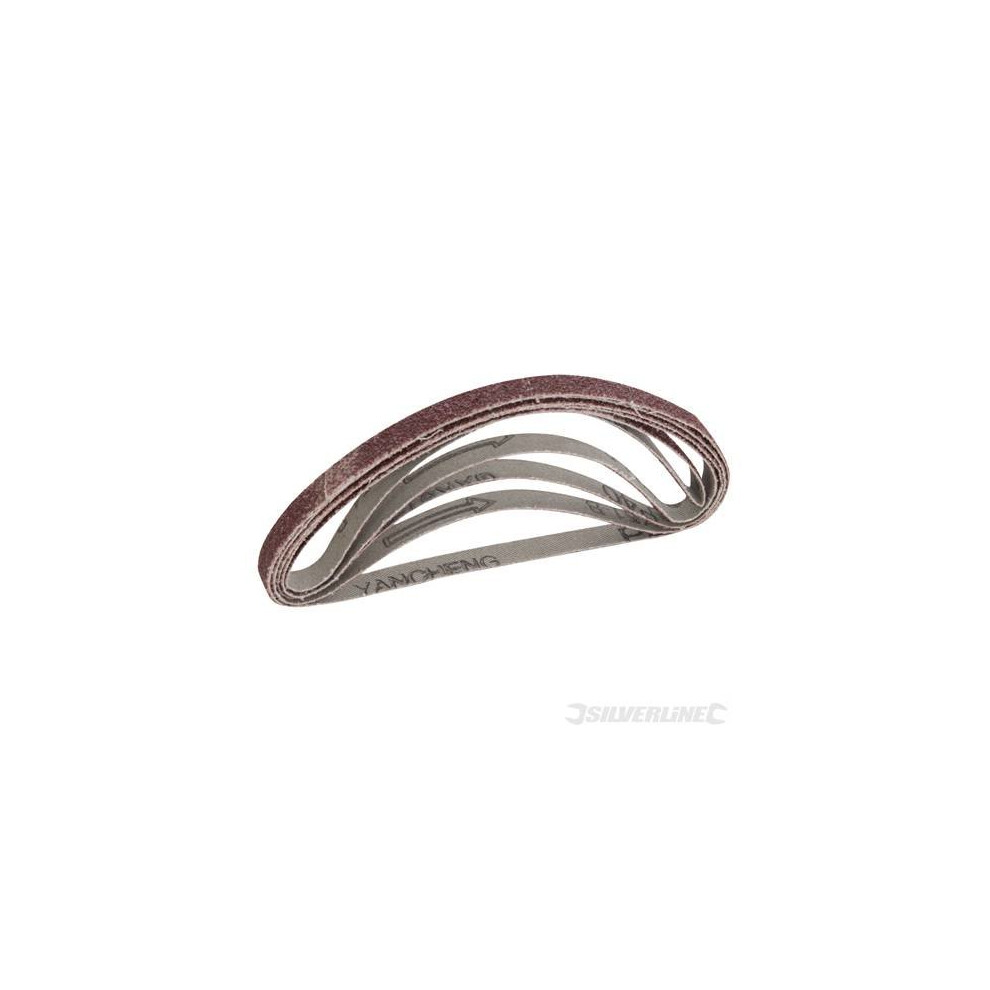 Silverline Sanding Belts 13 x 457mm 5pk 80 Grit - 740136 Power -  sanding x belts 13 457mm grit silverline 80 5pk 740136 power
