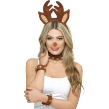 Adult Christmas reindeer accessory kit