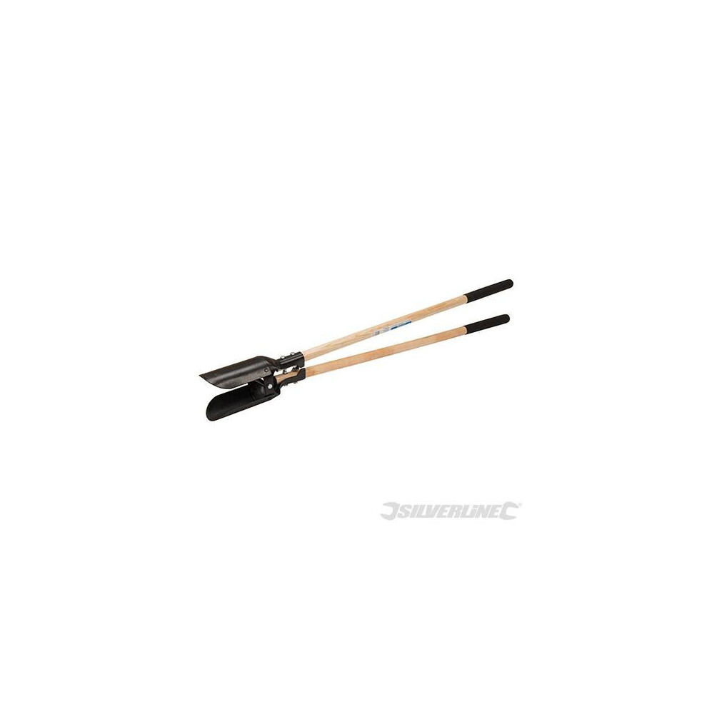 1500mm Heavy Duty Post Hole Digger - Silverline 555508 Tools Black -  heavy duty post hole digger silverline 555508 1500mm tools black