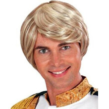 Prince Charming In Box Wig For Fancy Dress Costumes & Outfits Accessory - wig fancy dress prince mens blonde ladies pink black blue manga japanese