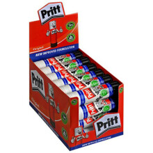 Pritt White 24 Large Glue Sticks Display Box - 43gm - paper chain garland decoration 39m birthdays xmas pritt stick glue sticks pack 24 43