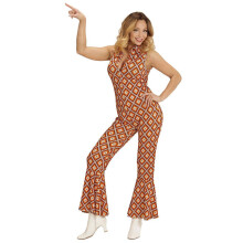 Groovy 70's Lady Jumpsuit - Rhombus (l) - groovy 70s lady jumpsuit rhombus