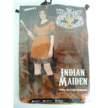 Medium Ladies Native American Maiden Costume - dress costume fancy ladies maiden outfit squaw 818 pocahontas wild west 1214 uk womens