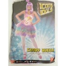Medium Candy Queen Costume - dress costume candy queen fancy ladies outfit katy perry womens pop star