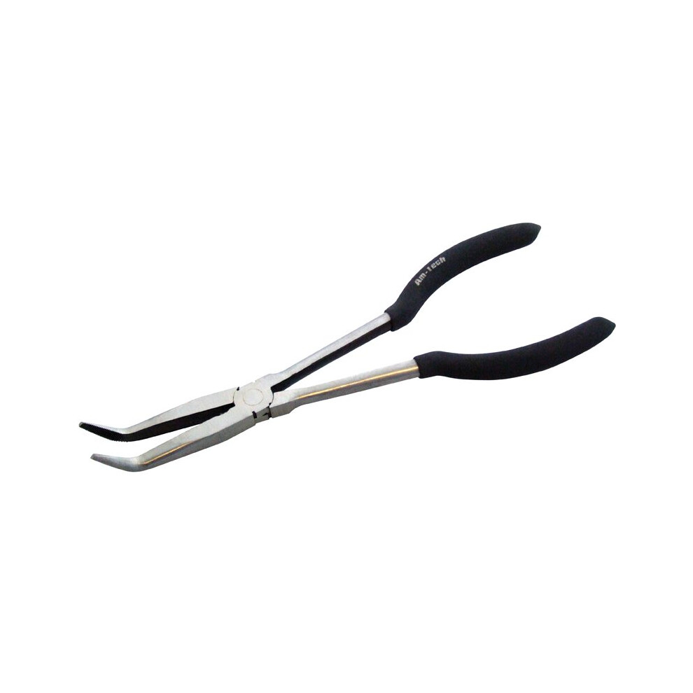 11" 45 Degree Bent Nose Plier - Nose Pliers Bent 11 45 Long Degree Extra Grip 275mm Reach Angle Soft New Amtech