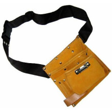 6 Pocket Leather Tool Belt - tool pocket leather belt 6 adjustable nail amtech pouch heavy duty multipocket 11
