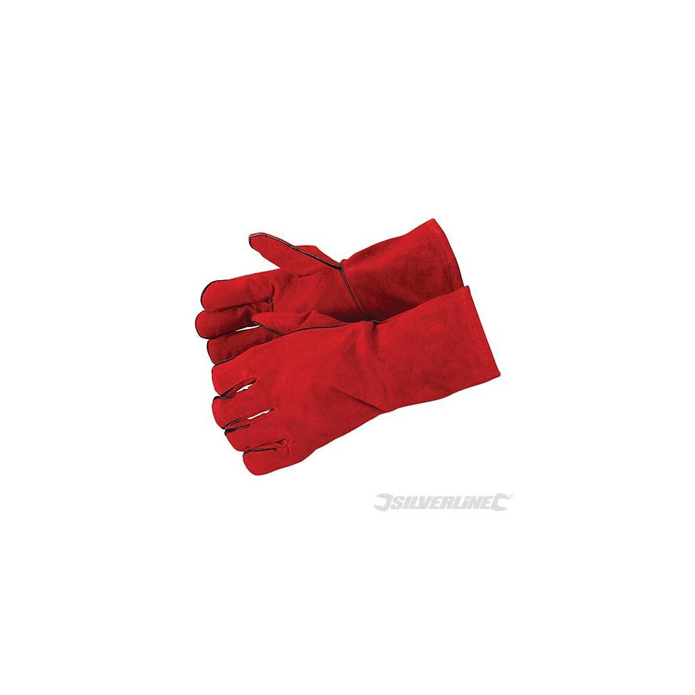 Silverline Welders Gauntlets 330mm -  gauntlets welders silverline 330mm gloves 282389 welding