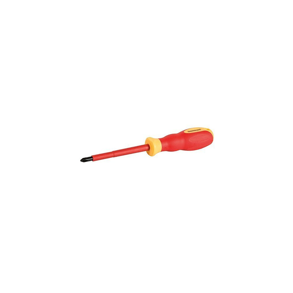 Silverline Vde Electrician's Screwdriver Phillips Ph2 x 100 mm 854359 - -  vde screwdriver phillips silverline softgrip electricians 854359 ph2 x