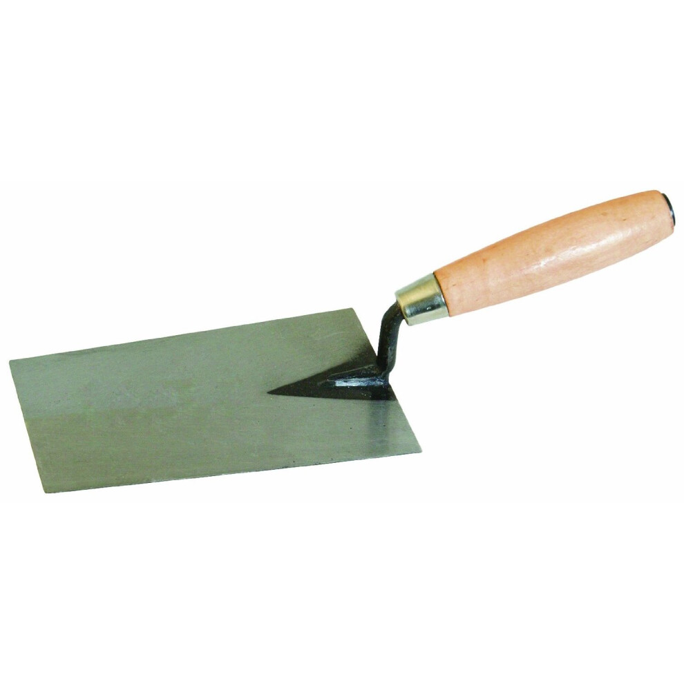 180mm Wooden Handle Bucket Trowel - Silverline 656606 -  trowel bucket 180mm silverline 656606