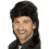Black mullet wig for men 1
