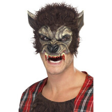Adult werewolf half mask
