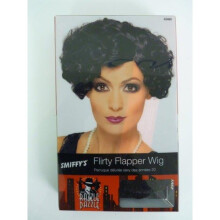 Black wavy cabaret wig for women
