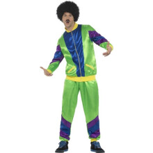 Smiffy's 43129l 80's Height Of Fashion Shell Suit Male Costume (large) - shell suit fancy dress mens height fashion 80s costume scouser 1980s