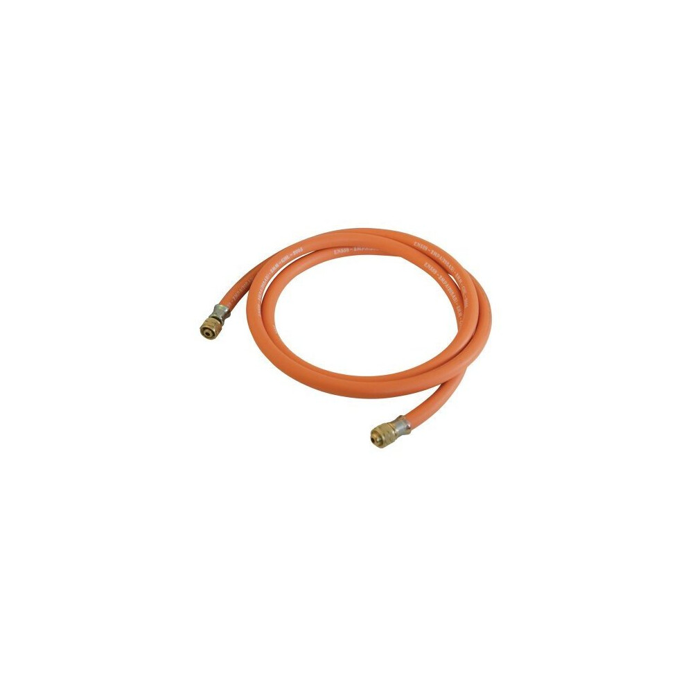 Silverline Gas Hose With Connectors 2m -  gas hose silverline 2m connectors 633926