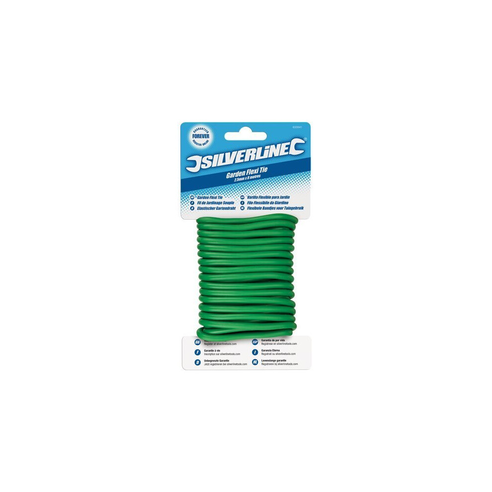 Silverline Twisty Ties 4.8mm x 5m -  twisty ties x silverline 48mm 5m garden 868820