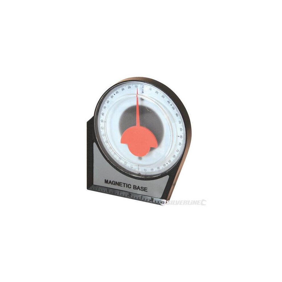 100mm Silverline Inclinometer -  inclinometer silverline 100mm angle 250471 scaffolding level roofing finder gauge
