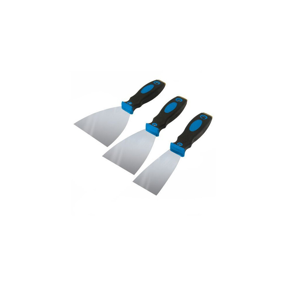 Silverline Expert Filler Knife Set 3pce 50, 75 & 100mm -  set filler expert knife 50 75 100mm silverline 3pce 661661 scraper