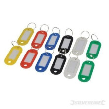 Silverline Assorted Coloured Key Id Tags 12pk 12pk - 12pk key silverline id tags assorted coloured 844160 master rings