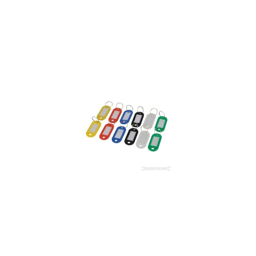 Silverline Assorted Coloured Key Id Tags 12pk 12pk -  12pk key silverline id tags assorted coloured 844160 master rings