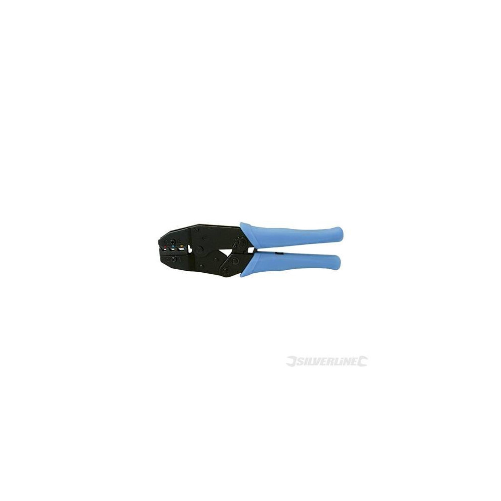 215mm Silverline Ratchet Crimping Tool - Pl55 -  ratchet crimping tool silverline 215mm pl55