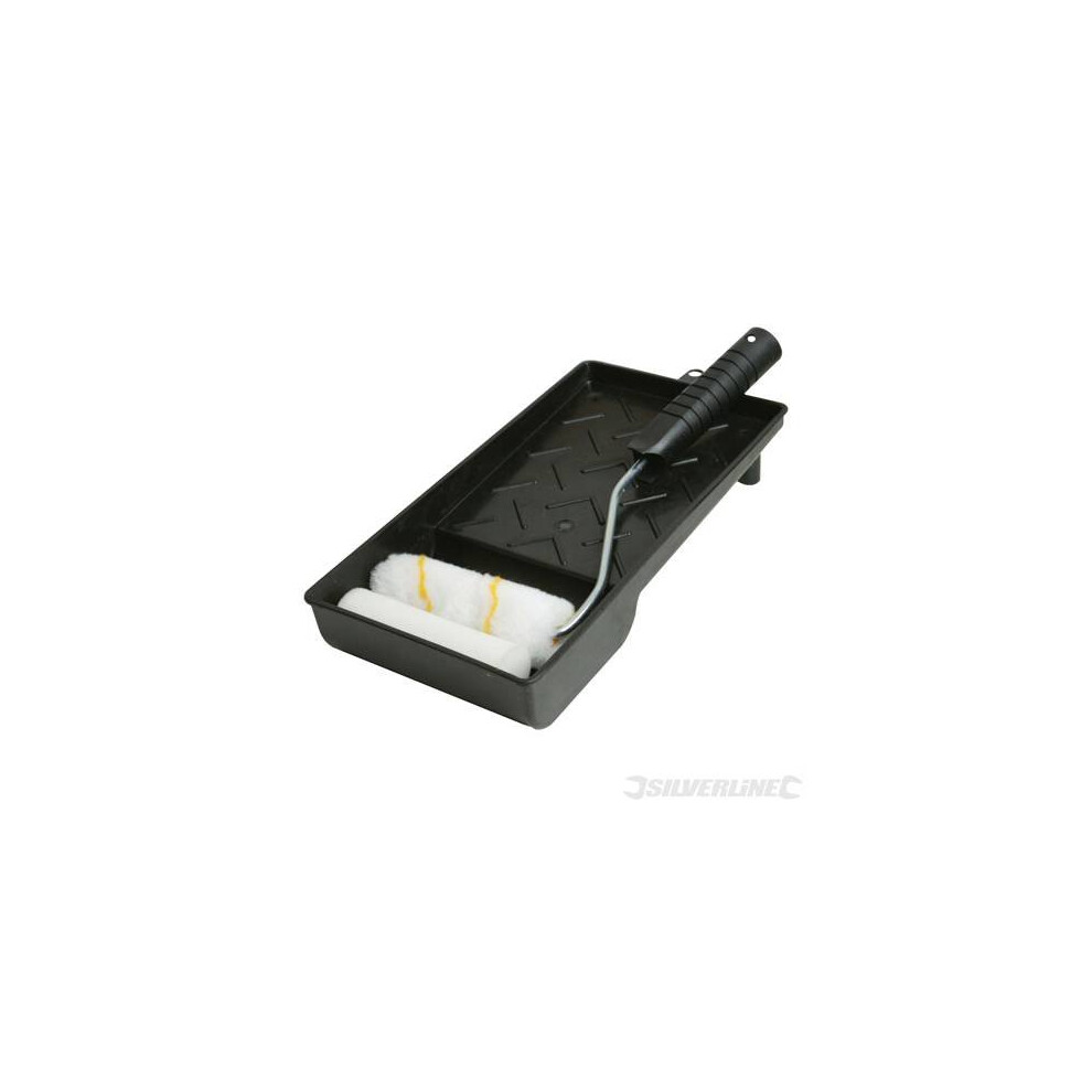 Silverline Mini Roller & Tray Set 100mm -  roller silverline tray mini set 100mm 947598 decorating