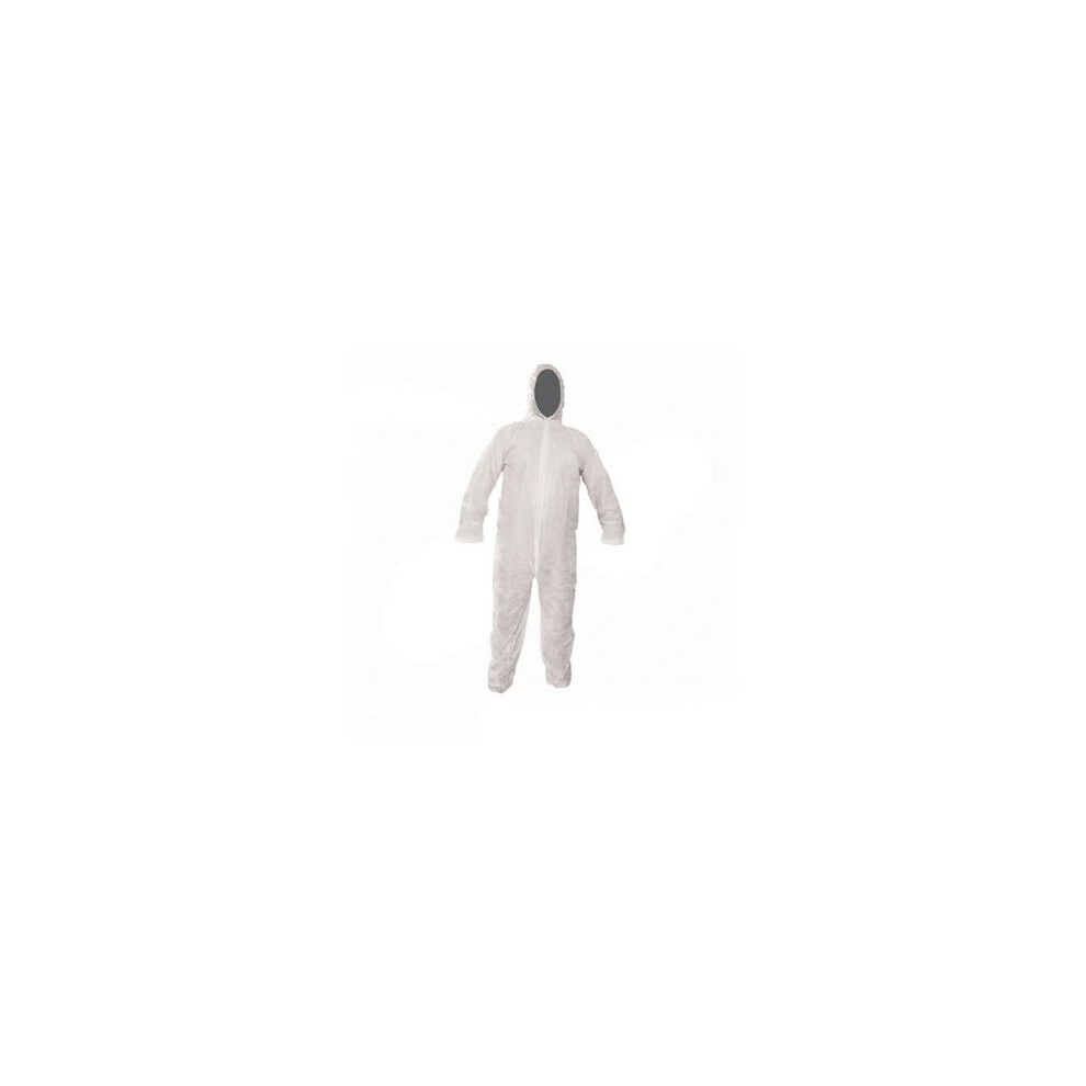 Extra Large White Disposable Overall -  disposable silverline overall xl 136cm 54 suit overalls protective 595763 paper