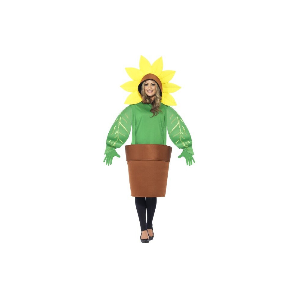 Adult's Sunflower Costume -  costume sunflower adult fancy dress outfit pot plant smiffys size garden one ladies multicoloured