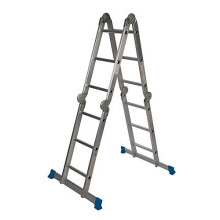 Silverline Multipurpose Ladder With Platform 3.6m 12-tread - platform multipurpose ladder silverline 36m 12tread 953474