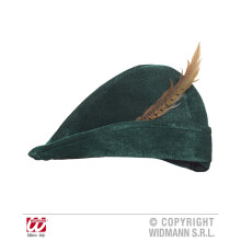 Adult's Prince Of Thieves Hat - robin hood hat hut sugarloaf cap archer medieval green