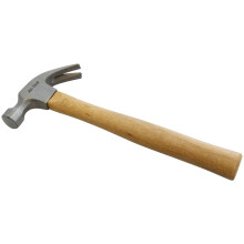 16oz Claw Hammer - Wooden Shaft -  club ball pein pin claw panel beating sledge hammer mallet builder diy hand tool