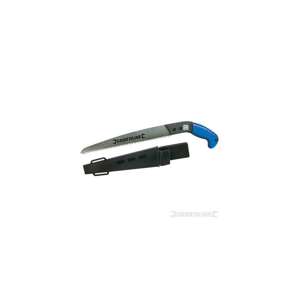 Silverline 300Mm Pruning Saw With Sheath - Saw Pruning Sheath 868611 Blade 275Mm 300Mm Tree Green