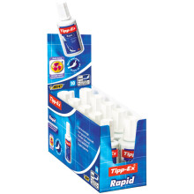 Tipp-ex Rapid White Correction Fluid - 20ml X 10 Bottles Box - tippex rapid correction fluid 20ml bottles white 10