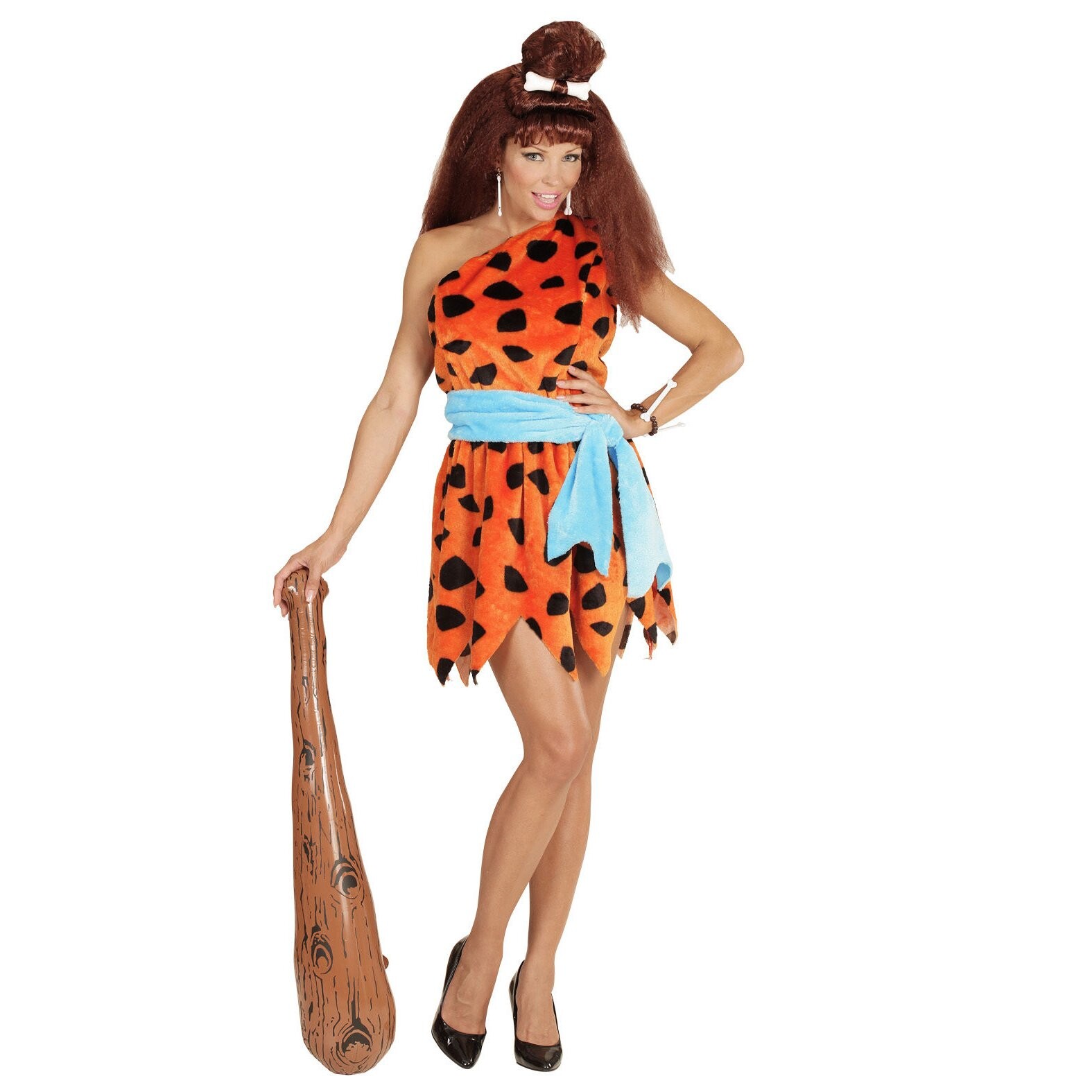 Xl Ladies Stone Age Costume Woman Stone Age Fancy Dress Neanderthal