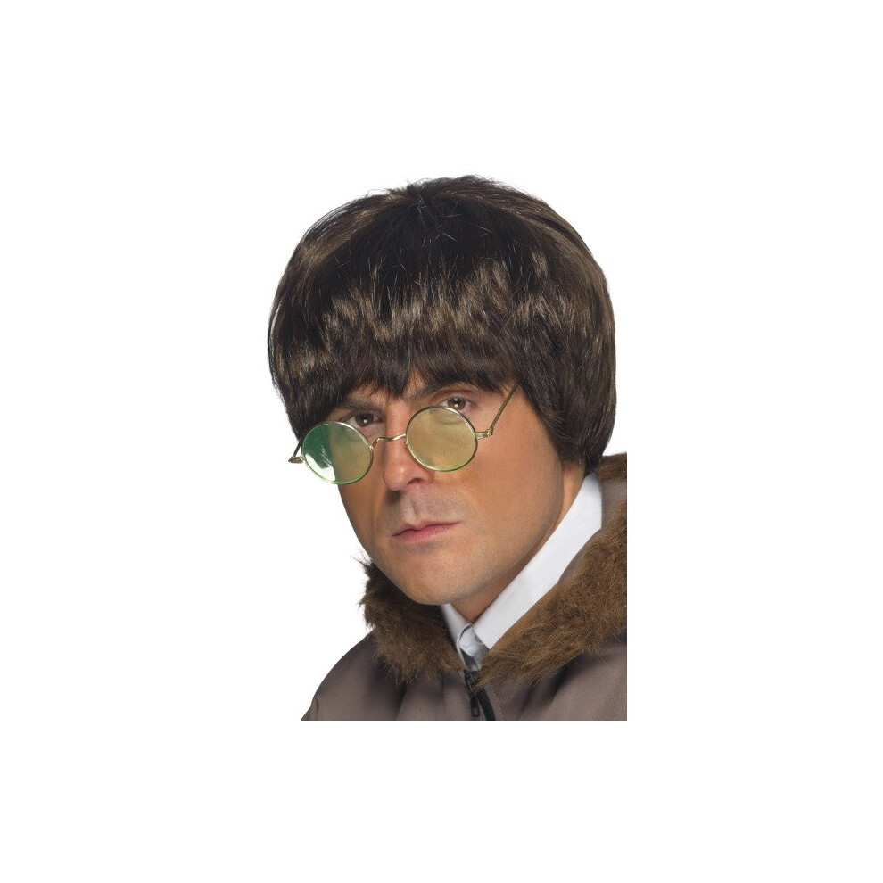Smiffy's Britpop Wig - Britpop Wig Brown