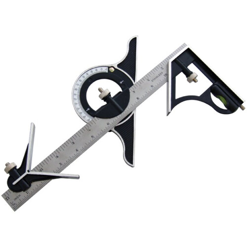 12" Combination Square And Protractor - 12 Amtech Angle Finder P4010 -  combination square 12 protractor amtech angle finder p4010